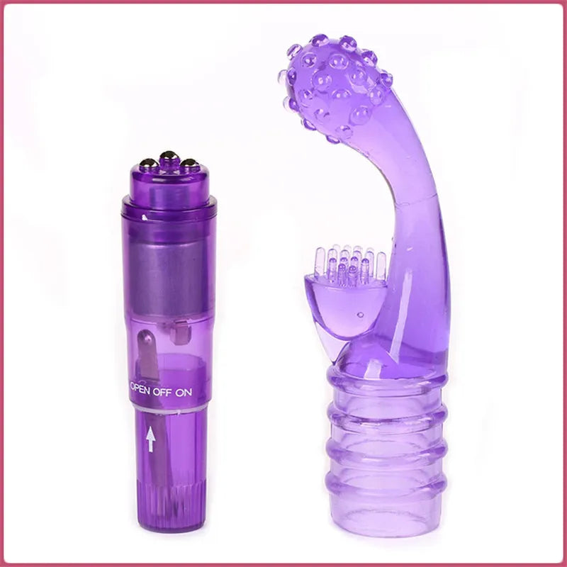 Sex toy massager Female Masturbation Finger Vibrator Clit and G spot Orgasm Squirt Massager Brush Stick for Woman Adult Products women