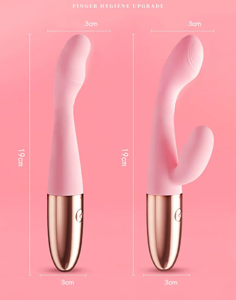 Rabbit Heating Vibrator for Women Powerful G Spot Female Clitoris Stimulator Rechargeable Vibrating Silent Dildo Adult Goods Sex Toy