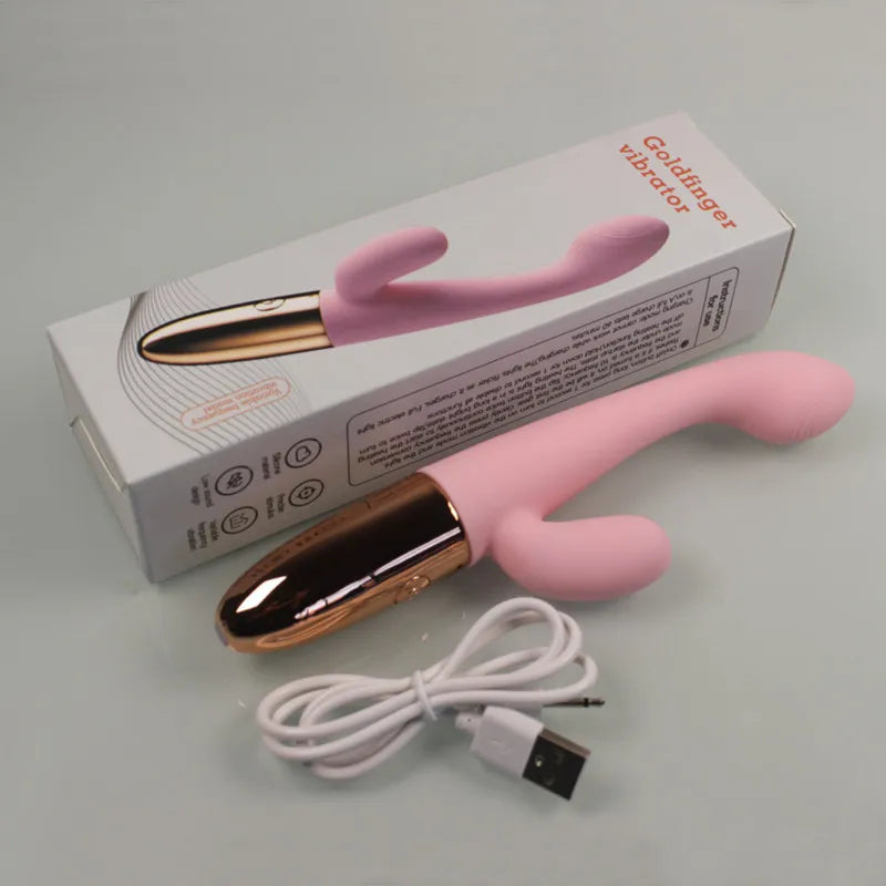 Rabbit Heating Vibrator for Women Powerful G Spot Female Clitoris Stimulator Rechargeable Vibrating Silent Dildo Adult Goods Sex Toy