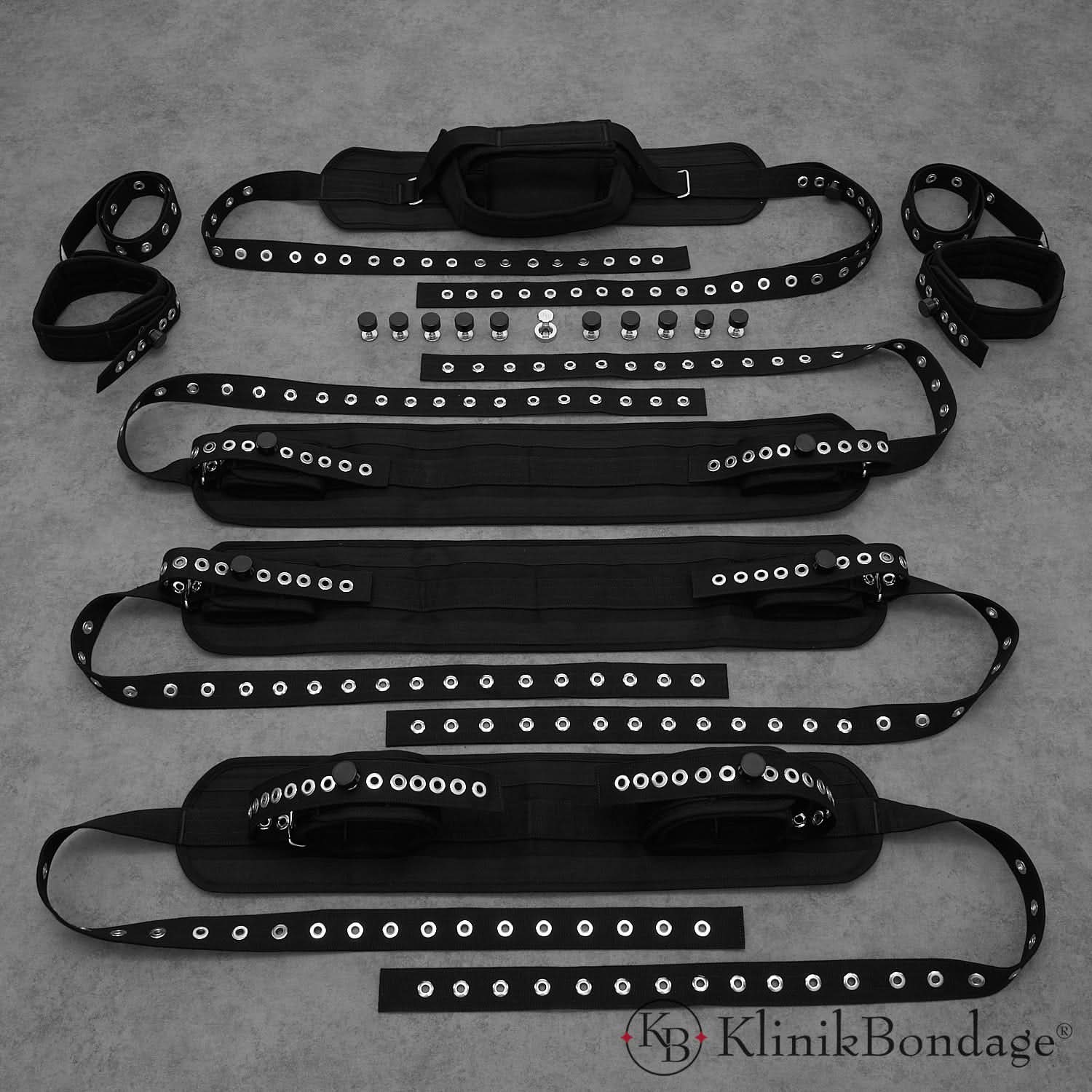 9-Point Bed Restraint Set – Black