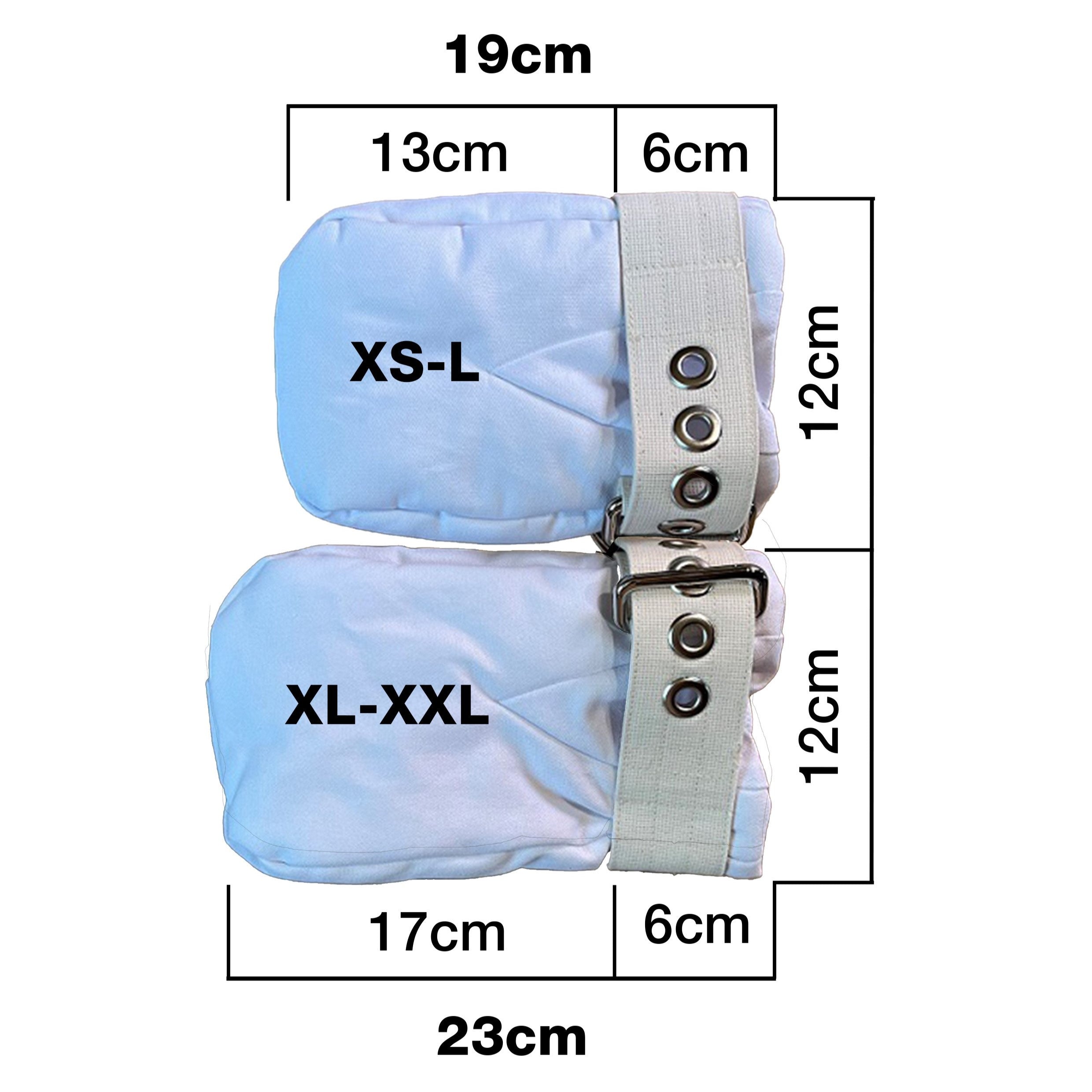 BDSM Mittens Punishment White