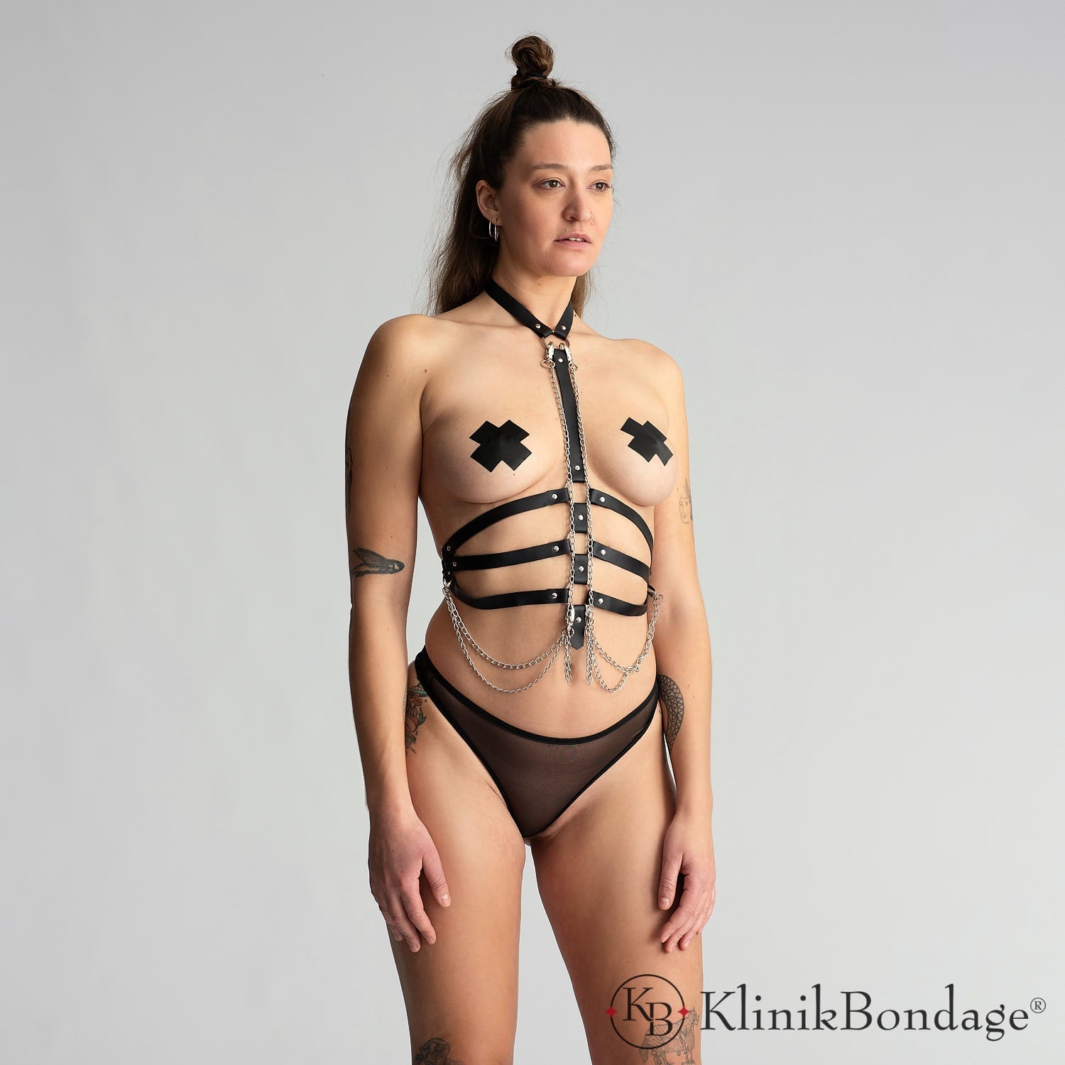 BDSM Leather Harness Outfit