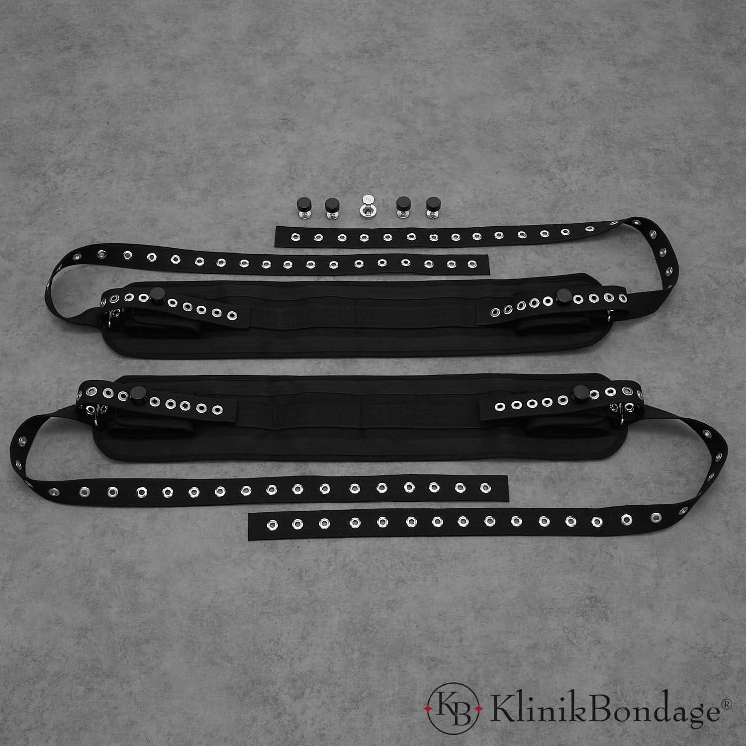 4-Point Bed Restraint Set Black
