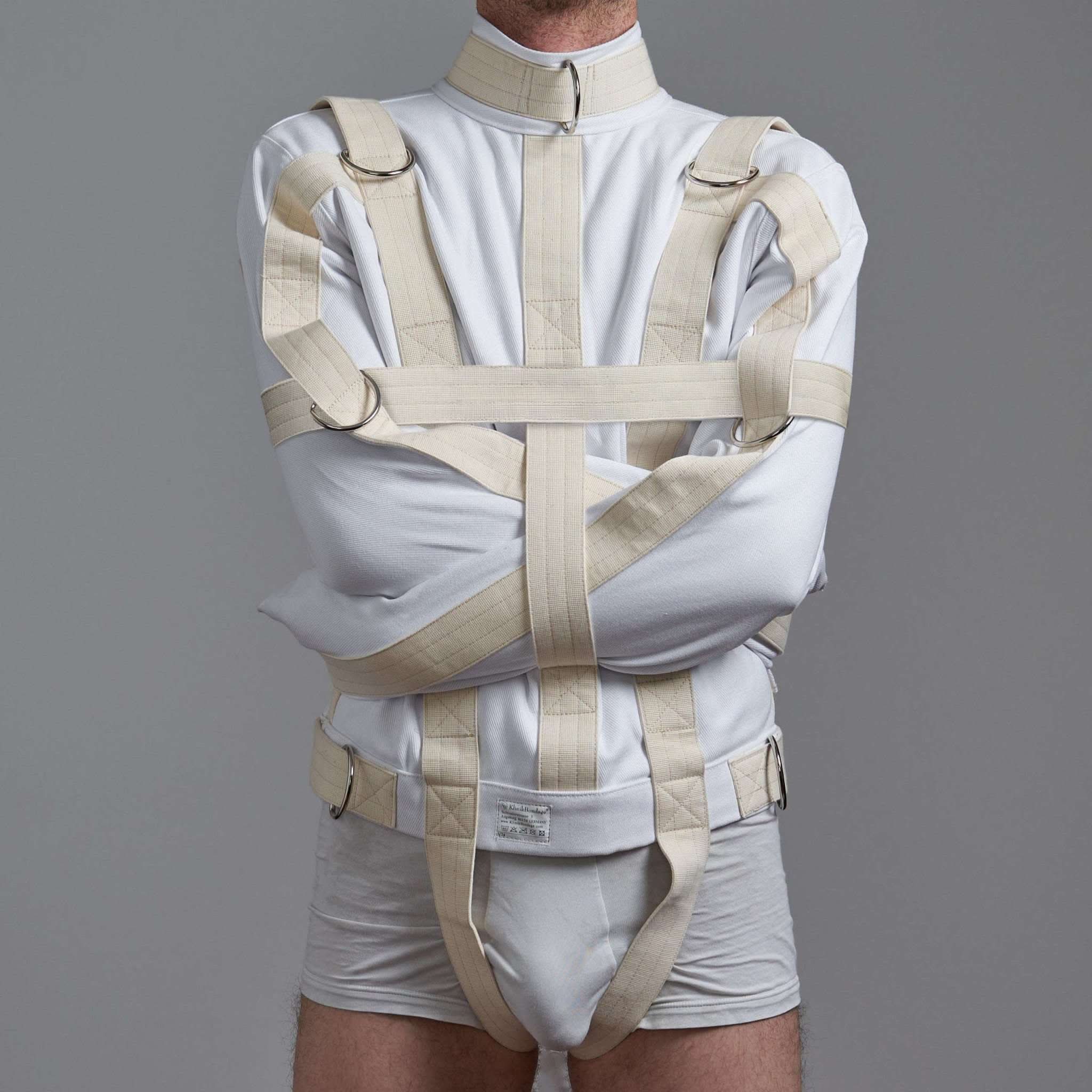 High-Quality White and Beige Straitjacket