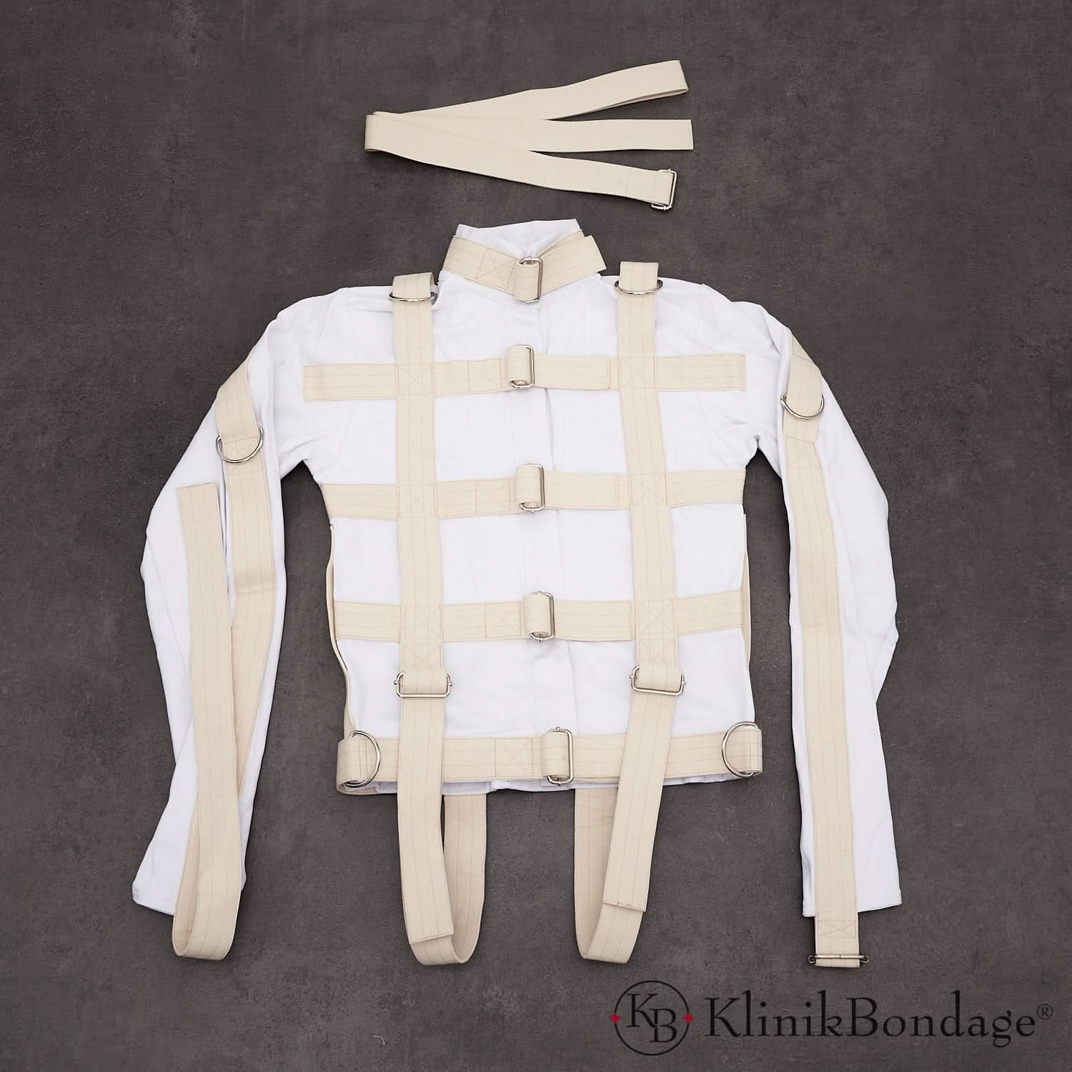 High-Quality White and Beige Straitjacket