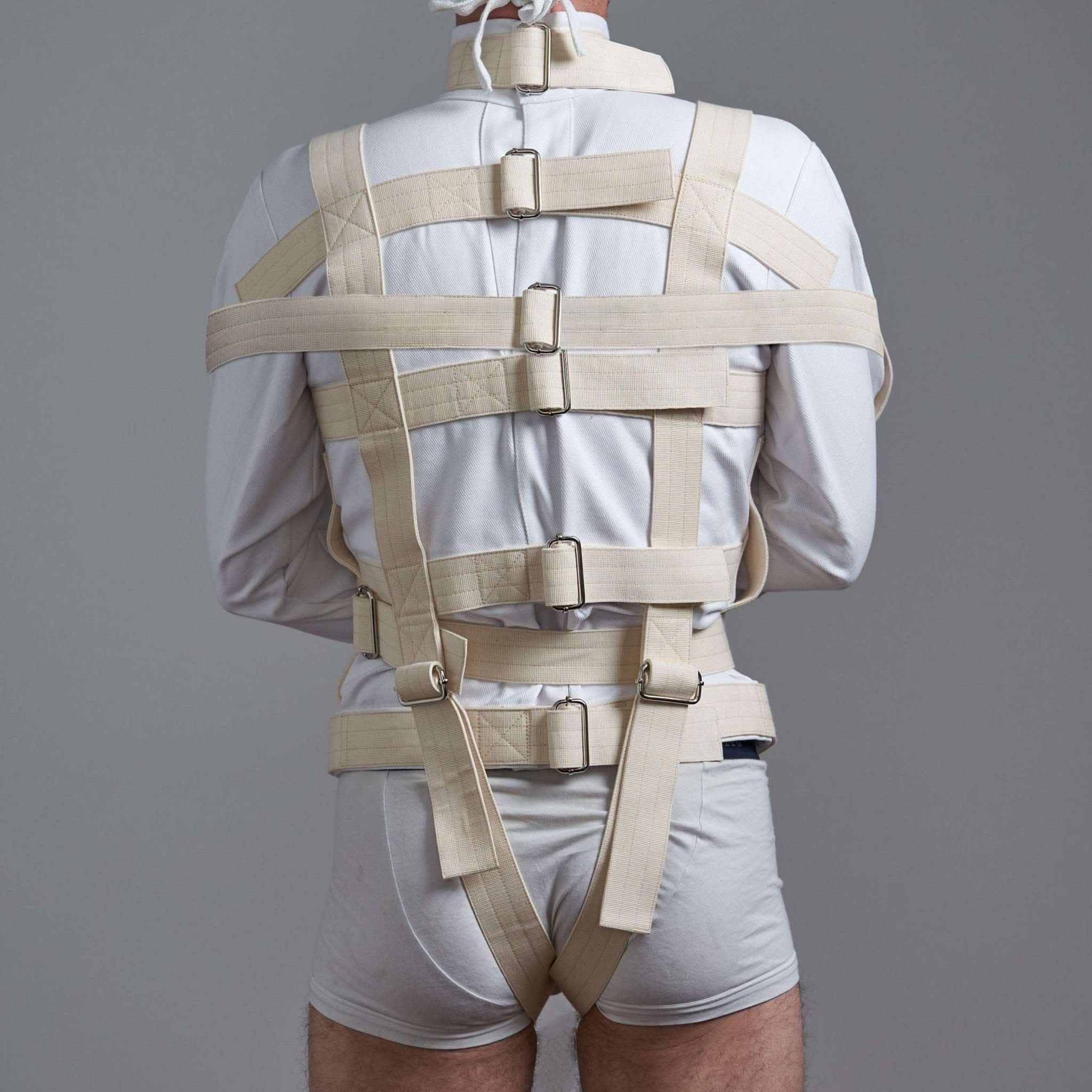 High-Quality White and Beige Straitjacket