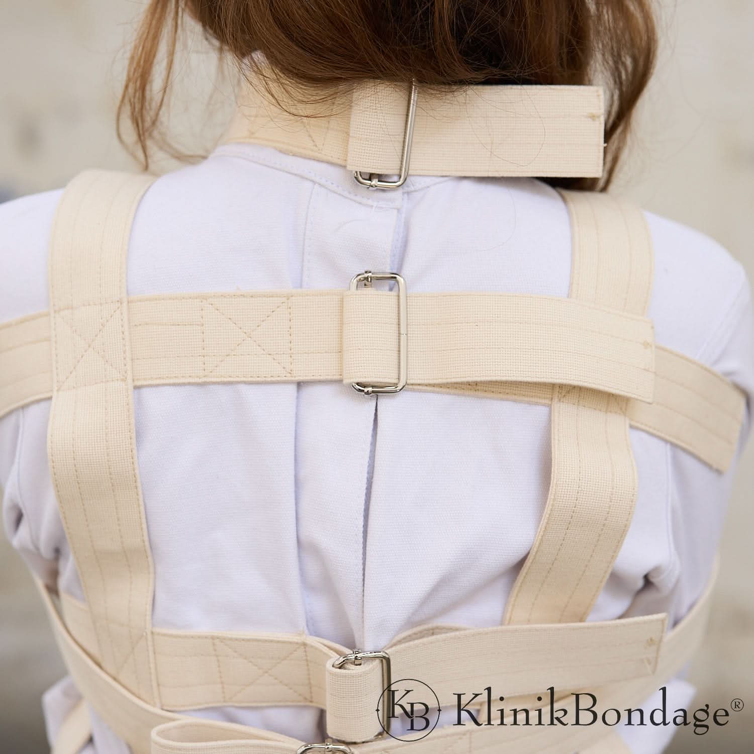High-Quality White and Beige Straitjacket