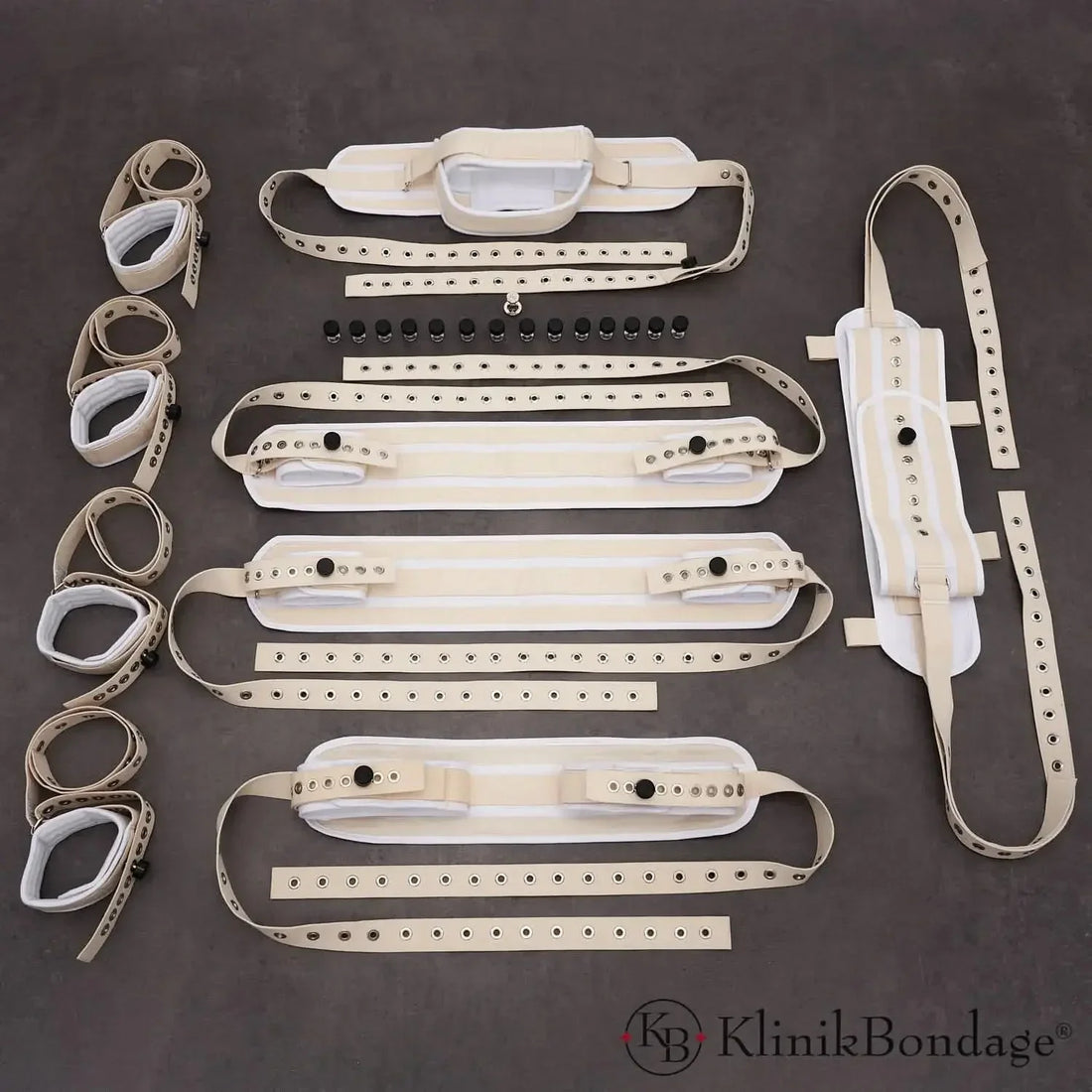 12-Point Bed Restraint Set – White