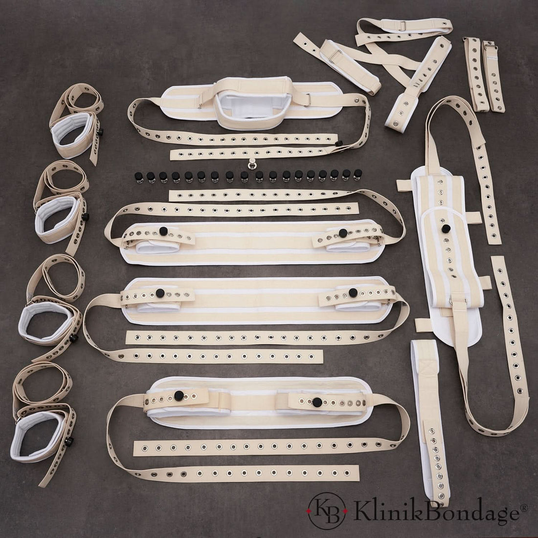 15-Point Bed Restraint Set – White