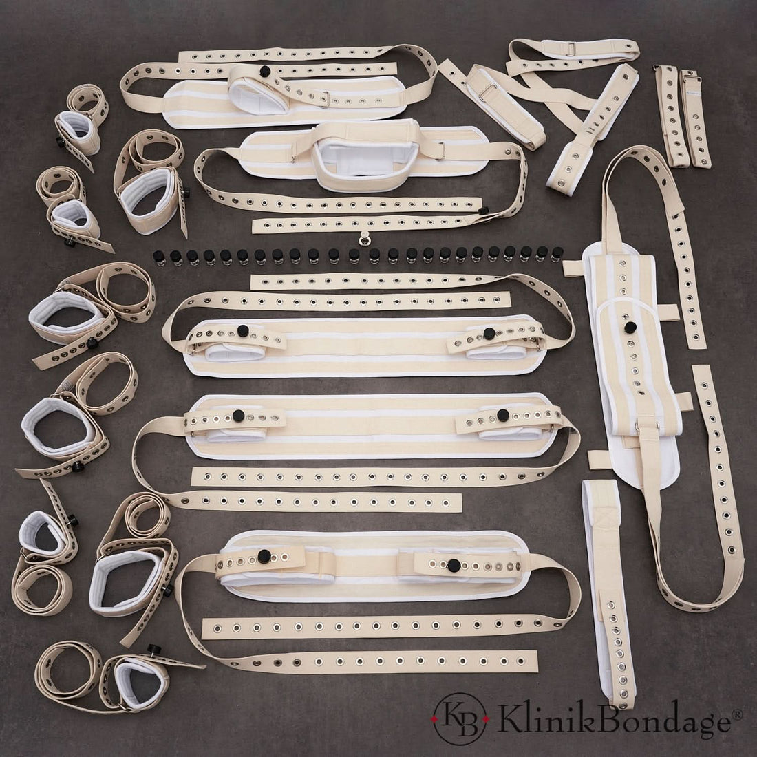 20-Point Bed Restraint Set – White