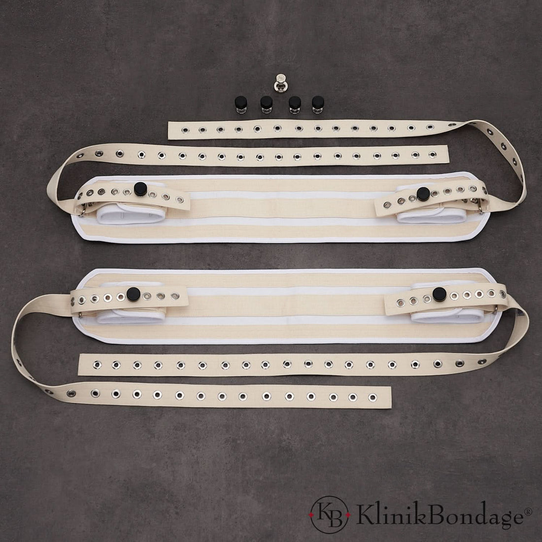 4-Point Bed Restraint Set White