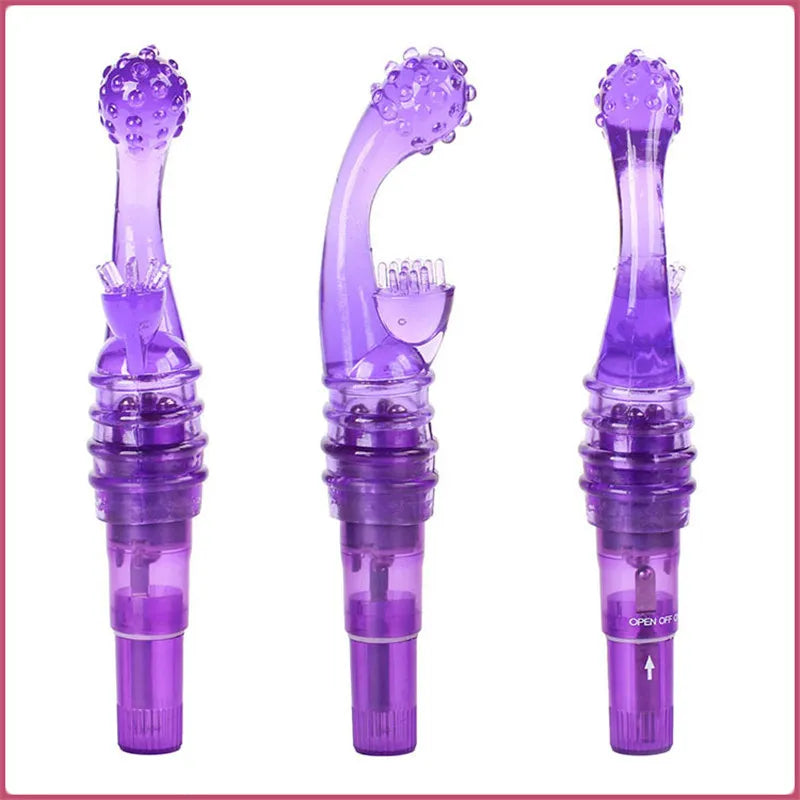 Sex toy massager Female Masturbation Finger Vibrator Clit and G spot Orgasm Squirt Massager Brush Stick for Woman Adult Products women