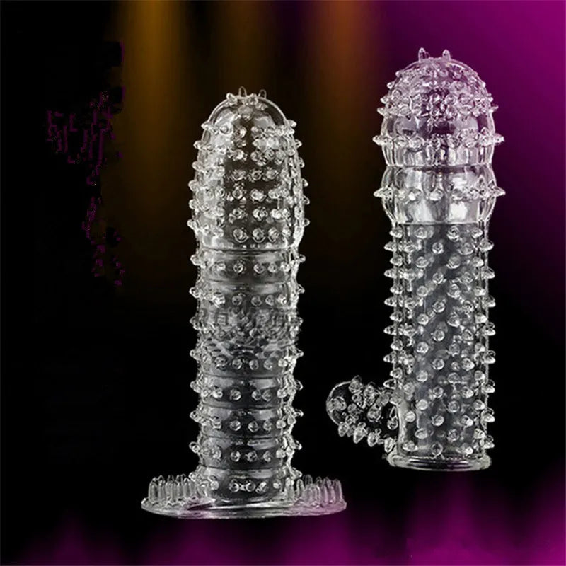 Sex toys Massagers Crystal Penis Ejaculation Delay Sleeve Cock Erection Ring vaginal Sexual Aid Adult product
