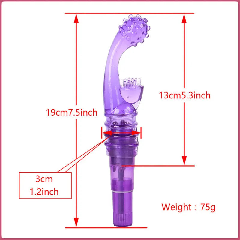 Sex toy massager Female Masturbation Finger Vibrator Clit and G spot Orgasm Squirt Massager Brush Stick for Woman Adult Products women