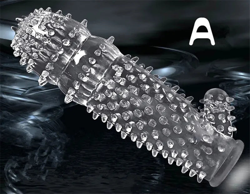 Sex toys Massagers Crystal Penis Ejaculation Delay Sleeve Cock Erection Ring vaginal Sexual Aid Adult product