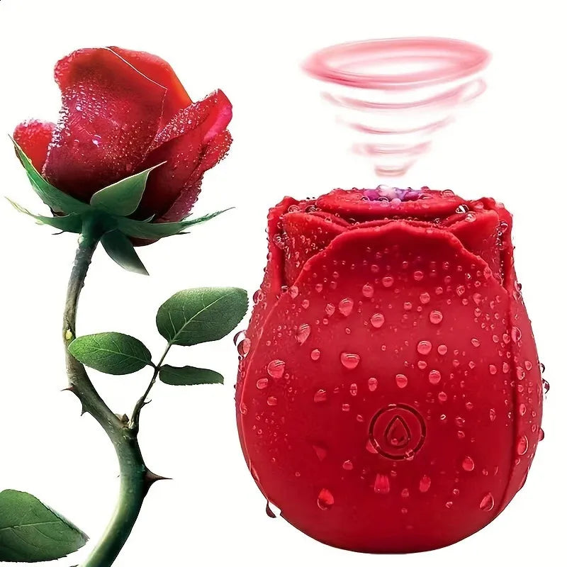 Powerful Sucking-Rose Vibrator Toy for Women Vacuum Stimulator Oral Nipple Clit Sucker Female Sex Toys Goods for Female Adults 241010