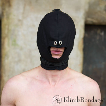 Black BDSM Mask with Mouth Opening