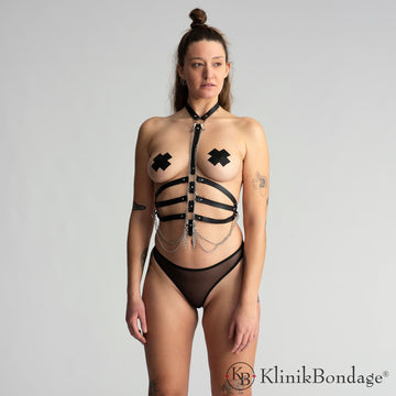 BDSM Leather Harness Outfit