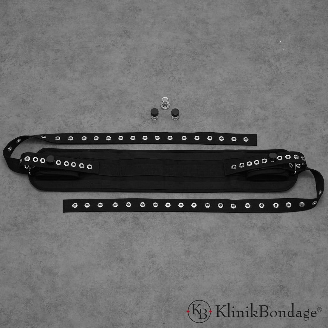 Foot BDSM Bed Restraint with Connecting Strap Black