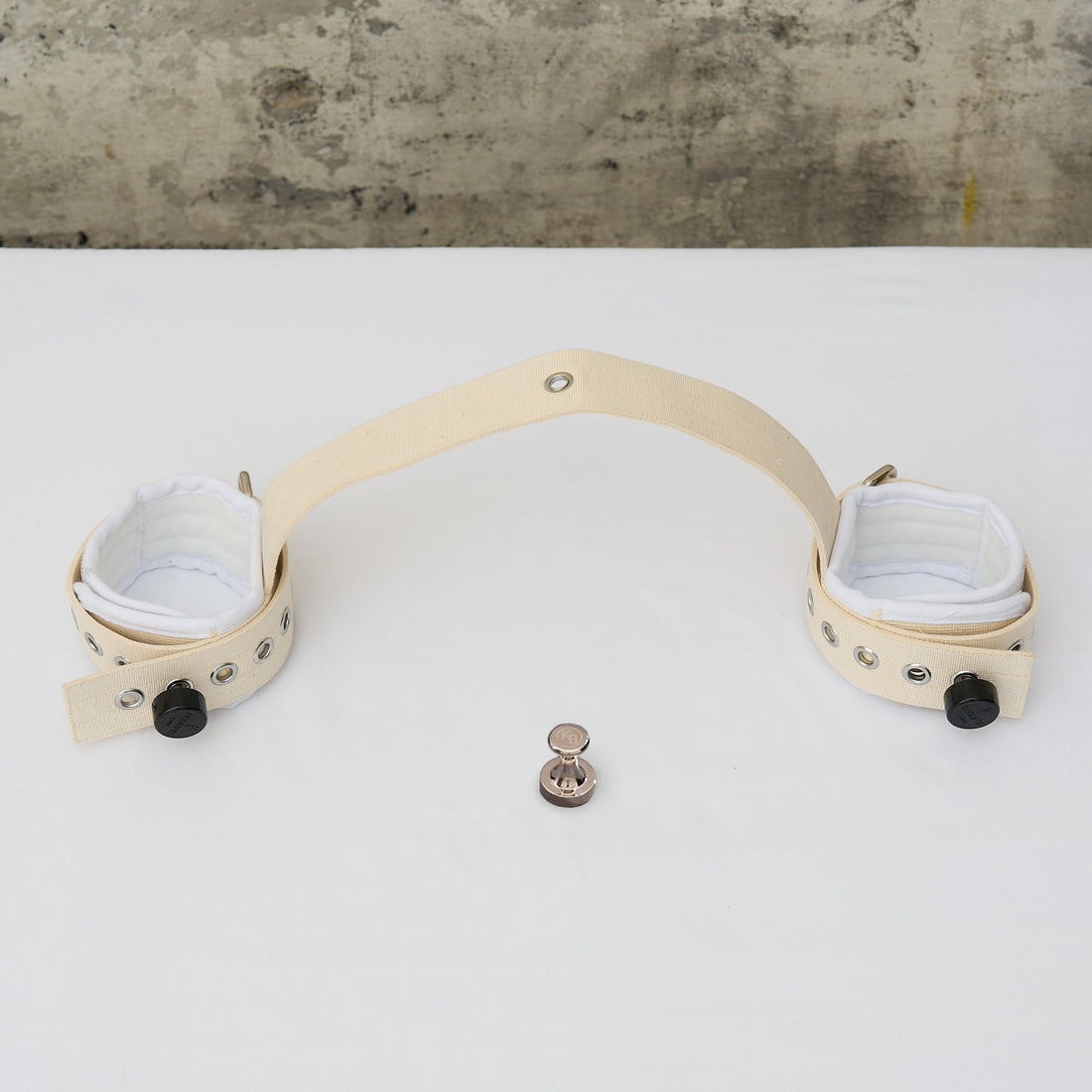 Ankle Cuffs Bondage Toy White