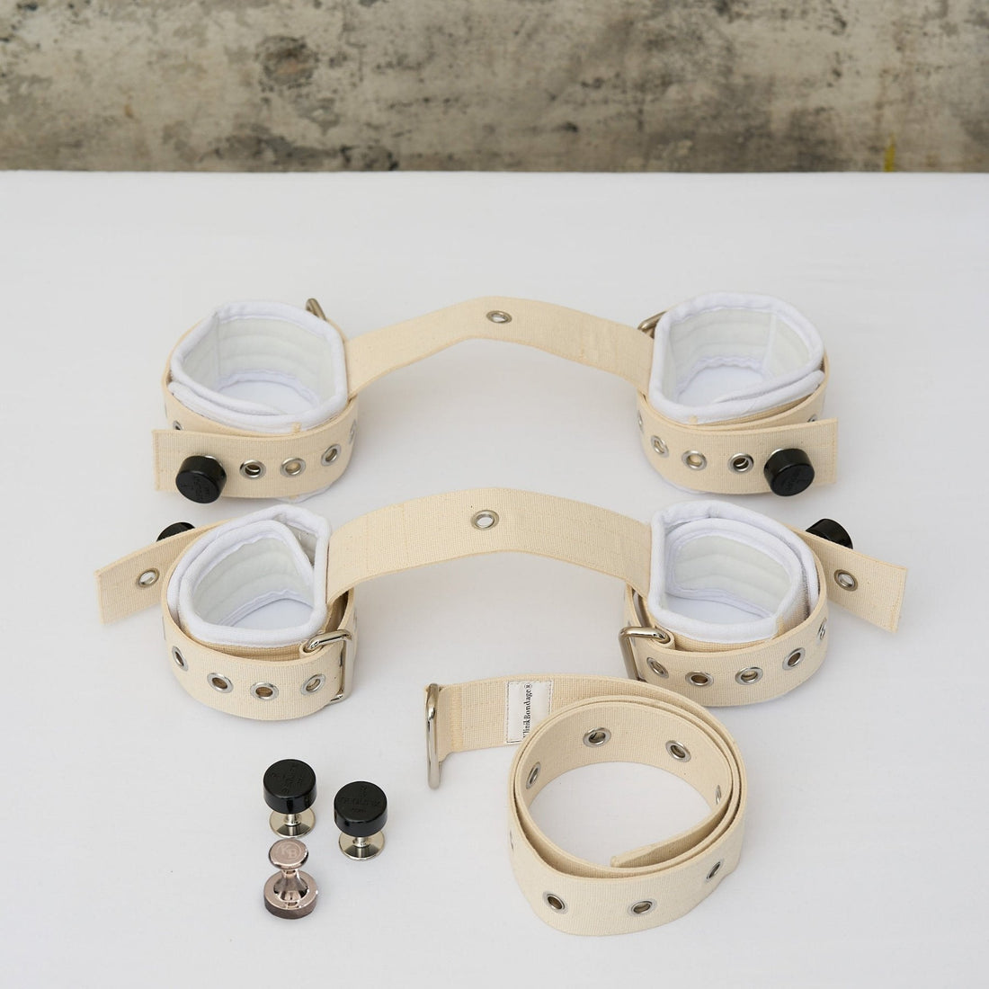 Hand and Foot Restraints Set White