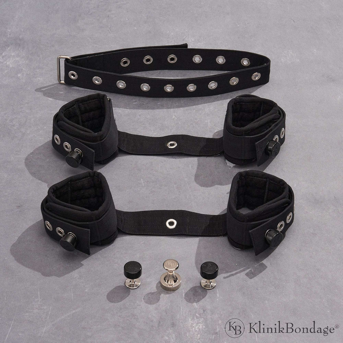 Hand and Foot Restraints Set Black