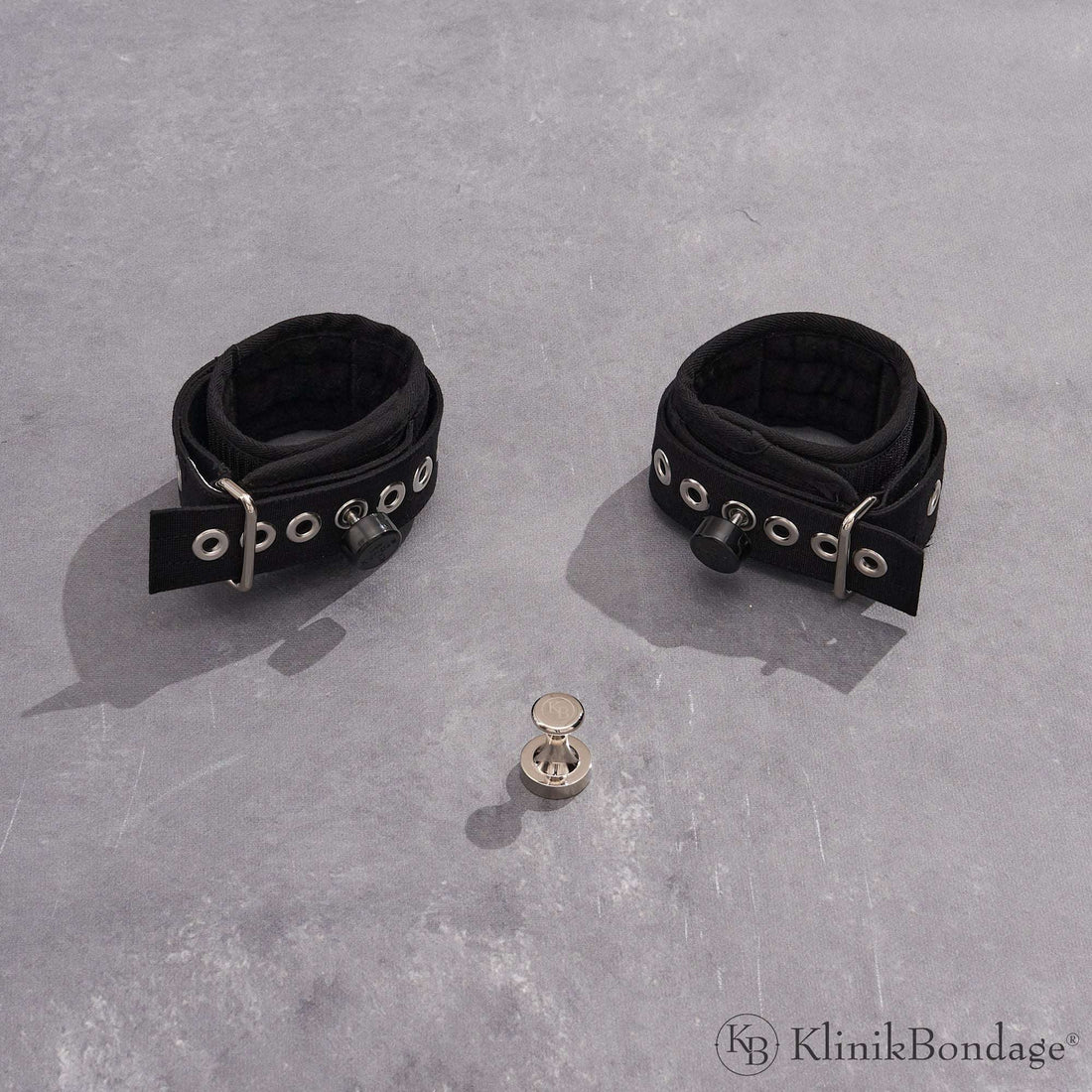 Cuffs for Hands and Feet Pair Kinky Style Black